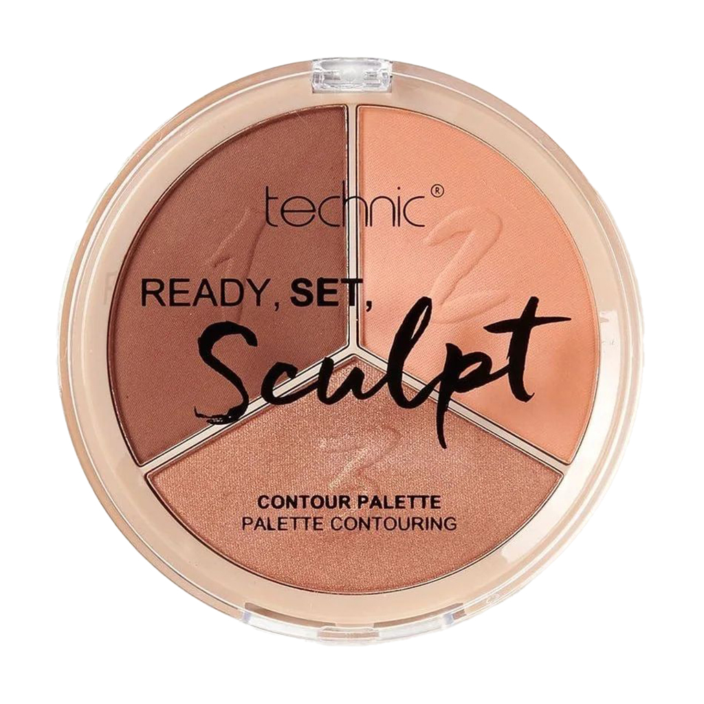 Палетка для контурингу обличчя technic Ready Set Sculpt Contour Palette, Warm, 9.9 г
